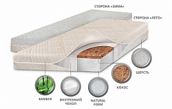 Детский матрас класса Люкс BabySleep, BioForm Bamboo